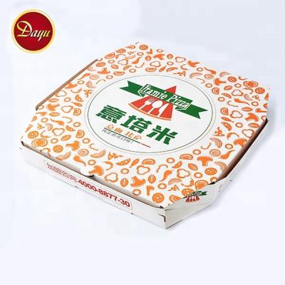 China Italy Style Disposable Custom Printed Corrugated Pizza Box for sale