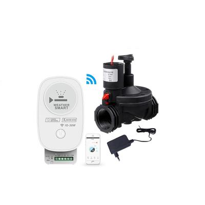 China Tuya Smart Smart Garden Life Smart WiFi Automatic Switch Water Timer Dedicated Solenoid Valves Irrigation Controller with Flow Control for sale