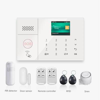 China Danwish 2021 New Smart Home 3 Zone Security Tuya GSM/4G Wifi Alarm System DW-AS108 Cable Kits for sale