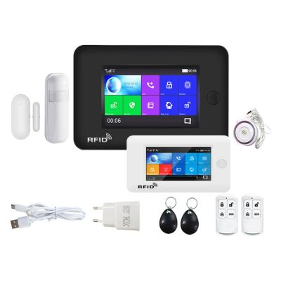 China High Quality Danwish Life Touch Screen Tuyasmart GSM WIFI Home Alarm Security System Smart Kit DW-AS106-GSM for sale