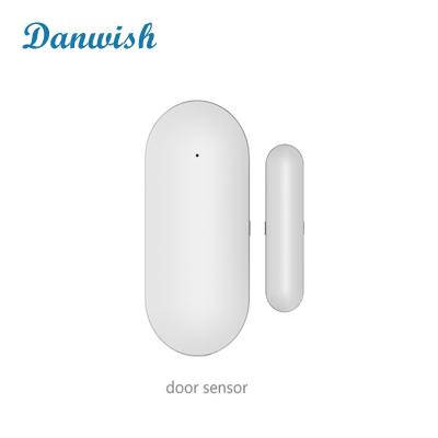 China Danwish Anti Scratch PC Door and Window Wireless Magnetic Sensor EV1527 Coding Mode RF 433MHz for Burglar Alarm Home Security Alarm System Kits for sale