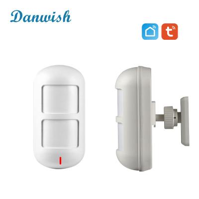 China Danwish Tuya Smart WiFi Indoor Wireless Wide Angle Independent PIR Alarm Motion Sensor Use Infrared Detectors for sale