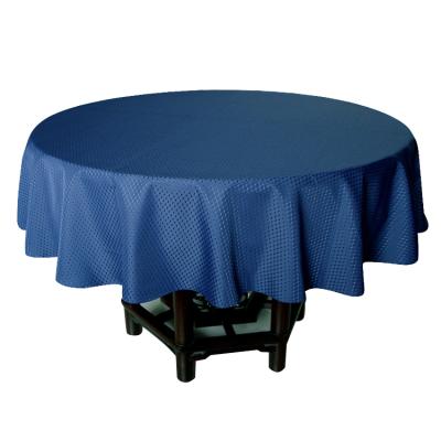 China Custom Oilproof Round Table Cloth Waffle Table Linen Table Cloth for sale