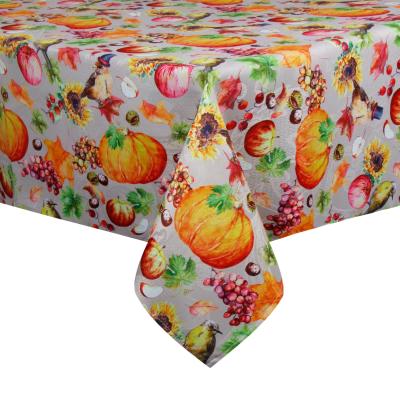 China Halloween Pumpkin Home Decoration Table Cloth Wholesale Waterproof Table Cloth Polyester Waterproof Table Cover for sale