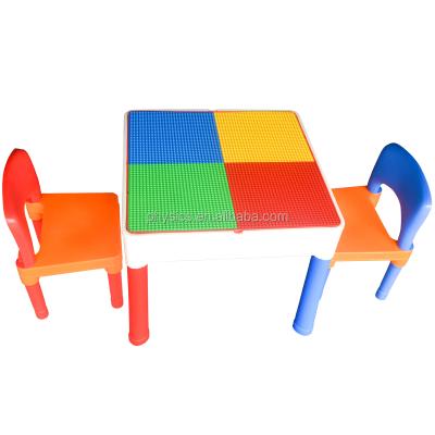 China Fit For All Building Blocks Fit For All Building Blocks Plastic 3-in-1 Activity Table LEGOinglys-compatible Set For Kids Outdoor Play for sale