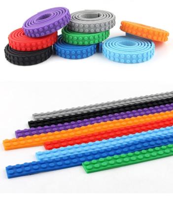 China 92CM Building Toy Construction Toy 92CM Kids Toys Reusable Silicone Cuttable Block Adhesive Tape For Brick for sale