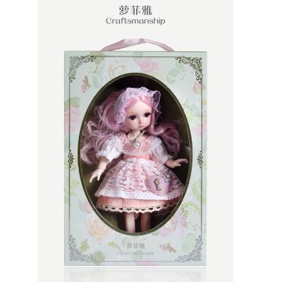 China High Quality 33CM Play Set Form Joints 3D With Dress Doll Gift For Girl Room Decoration for sale