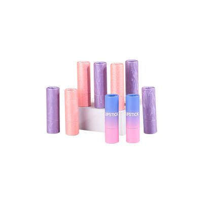 China Fashion Biodegradable Eco-friendly Design Cylinder Refillable Twist Up Lipstick Container Paper Cardboard Tube For Lipstick for sale