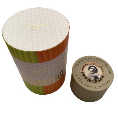 China Biodegradable Custom Luxury Recyclable Flat Lid And Bottom Round Paper Cardboard Packaging Tube For Wedding Gift for sale