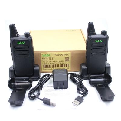 China WLN KD-C1 Mini Cheap Two Way UHF Radio WLN KD-C1 2W/0.5W Two Way Radio KD-C1 for sale