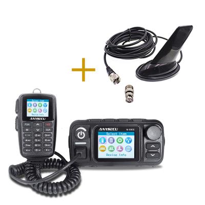 China 25w mobile radio with car 50km antenna transceiver phone ham radio two way radio mobile communicator walkie talkie M-9900 + ANT-UV-Shark-4X for sale