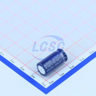 China ERF1KM121G20OT Standard Radial 5mm 100V 5000hours 120uF 20mm 20% 10mm Leaded, 10x20mm Aluminum Electrolytic Capacitors for sale