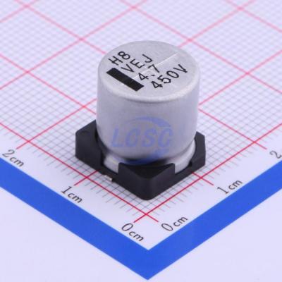 China VEJ4R7M2WTR-1313 standard 13.5mm 4.7uF 12.5mm 450V 2000hours 105 120% -40~+105 SMD, 12.5x13.5mm aluminum electrolytic capacitors for sale