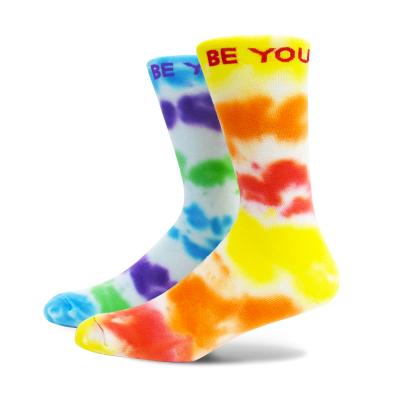 China 100% Viable Quality Free Design Premier Inspection Woman Tie Dye Socks for sale