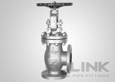 China Angle Globe Valve Flanged Marine Valve JIS DIN Cast Steel Cast Iron for sale