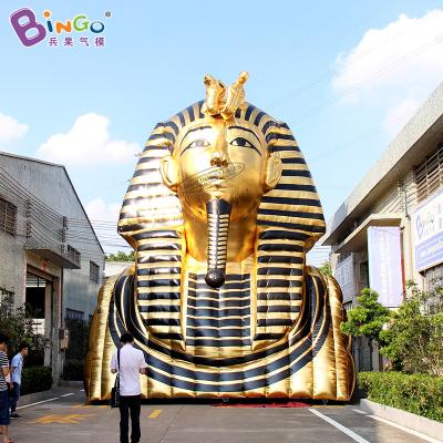 China Event Customized Egypt Tent 7.6x7x10mH Giant Inflatable Golden Tunnel Tent For Display for sale