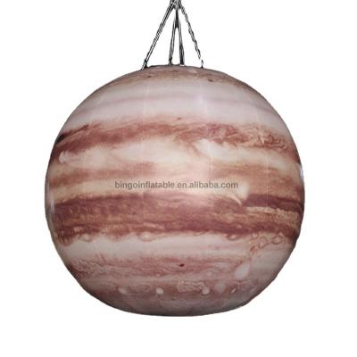 China Factory direct event planets globe models inflatable hung Jupiter balls for outdoor advertising for sale