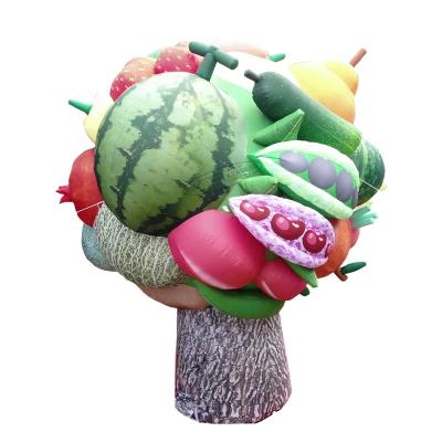 China Retail Colorful Event Fruit Trees Party Inflatable Decorative Air Blown Fruit Tree For Advertising for sale