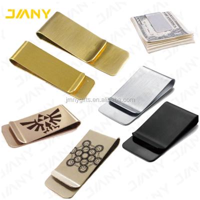 China Logo Metal Blank Money Clip Engraved Custom Metallic for sale