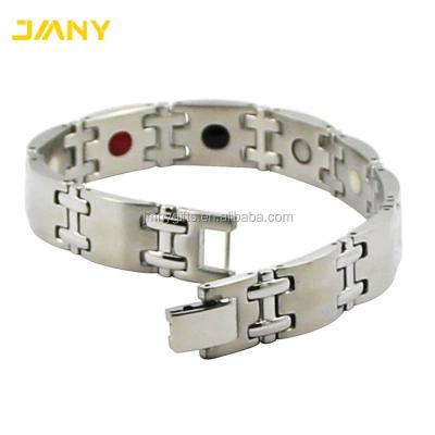 China Custom Bio Stainless Steel 316L Stainless Steel Mens Magnetic Bracelet for sale