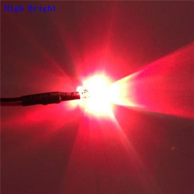 China prewire 5mm 3mm 10mm LED UV amber orange purple flash diode flashing prewired toy laser DC12V led diode for sale