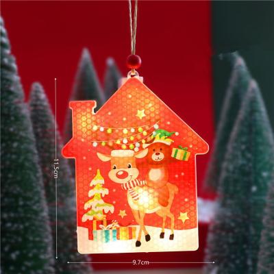 China Beautiful Christmas Fairy Lights Christmas Tree Snowman Electric Fairy Lights Garland Holiday Lighting For Holiday Home Decor for sale