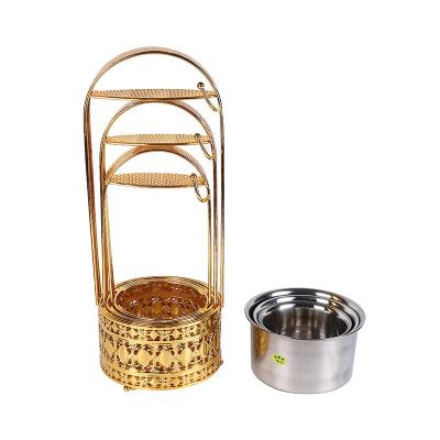 China China Plastic Wholesale Gold Plated Stainless Steel Shisha Hookah Charcoal Holder With Bowl for sale