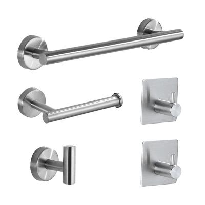 China Factory Sustainable Sales 5piece Stainless Steel Set Bathroom Hardware Set for sale