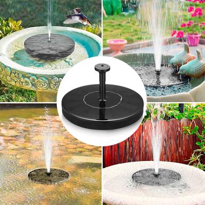 China Deocration 16cm Water Floating Pond Pool Garden Solar Waterfall Fountain Garden Decoration Outdoor Bird Bath Solar Pump for sale