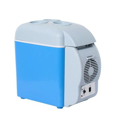 China Environmentally Friendly Cooler Heater Universal Vehicle Parts 7.5L Portable Mini Car Freezer 12V Refrigerator Car Cooler Cosmetic Box for sale