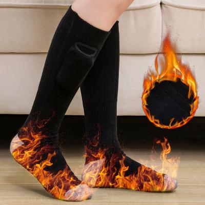 China Outdoor Warm Passionate Socks Rechargeable Battery Ski Hiking Crew Thermal Socks Winter Thick Breathable For Women Men for sale