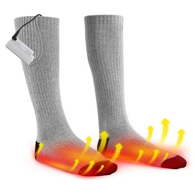 China Comfortable Socks Breathable Washable Unisex Rechargeable Powered Heated Socks With Battery for sale