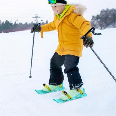 China Kids Skiing Mini Snow Board Skiing Portable Adjustable Winter Fun Outdoor Skates Shoes For Skiing for sale