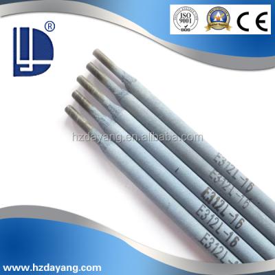 China High strength ash iron and ball mill iron welding e312 stainless steel welding electrode e312 16 ss welding rods for sale