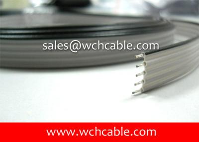 China UL21016 XLPE Flat Ribbon Cable Irradiated PE Pitch 2.0MM, 2.54MM 105C 300V for sale