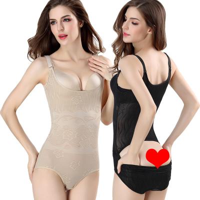 China Wholesale Antibacterial One Piece Shapewear Body Sculpting Bra Postpartum Tummy Shaping Corset Jumpsuit Seamless Shapers for sale