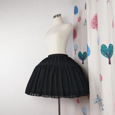 China Daily Breathable Herringbone Cosplay Skirt Support Lolita Underskirt Carmen Petticoat Soft Girl Lady Adjustable Bouffant In Half Waist Petticoat for sale