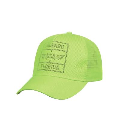 China Wholesale Waterproof Grass Color Foam Mesh Waterproof Trucker Hats For Kids Children for sale