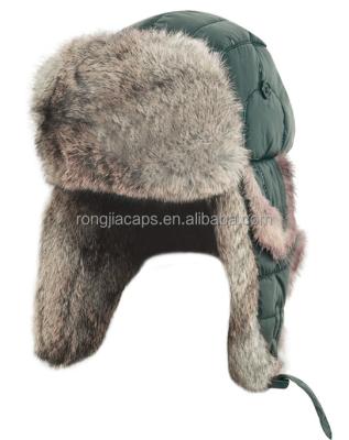 China COMMON Eskimo Fabric Winter Sequined Hat With Synthetic Fur for sale