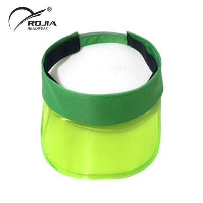 China JOINT Green Cotton Visor With Embroidery Logo for sale