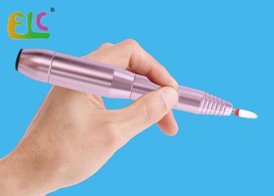 China Nail Filer Machine 20000RPM Pen Shape Portable Rose Violit Color Continuously Variable Speed for sale