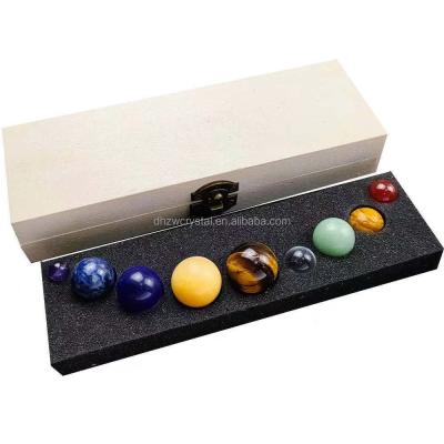 China Dong Hai for the sample! for the sample! Natural Gem Specimen Box Of Solar System Spheres Planetary Crystal Beads Teaching Or Gift New for sale