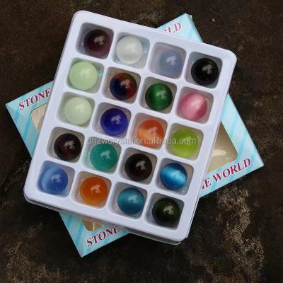 China Dong Hai for the sample! for the sample! 20 mm natural healing tumbled cat eye ball sphere healing opal stones for sale