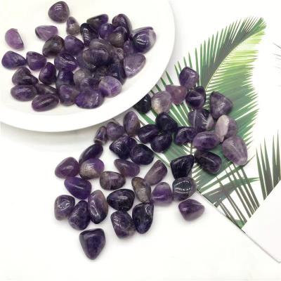 China Dong Hai for the sample! 2021 Tumbled Natural Dream Amethyst Crushed Stone Smooth Healed Crystal for sale