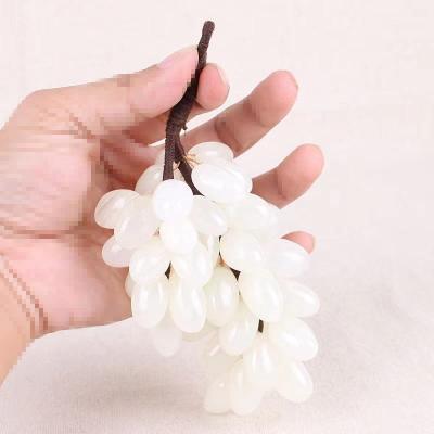 China Dong Hai Wholesale tumbled healing jade ornaments jade wine cabinet ornaments natural afghan grape styling pendant for sale