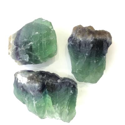 China Dong Hai Hot Sale Irregular Decoration Natural Watermelon Fluorite Ore Roughly For Different Use for sale