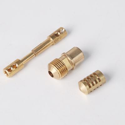 China Different Types Gold Color Hardware Aluminum Accessories Bold Inserts High Quality Non-standard Shaft And Nut Processing Parts for sale