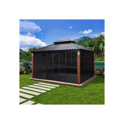 China Low-E Tempered Glass Lantern Prefab Laminated Four Season Modern Roof Prefab Winter Garden for sale