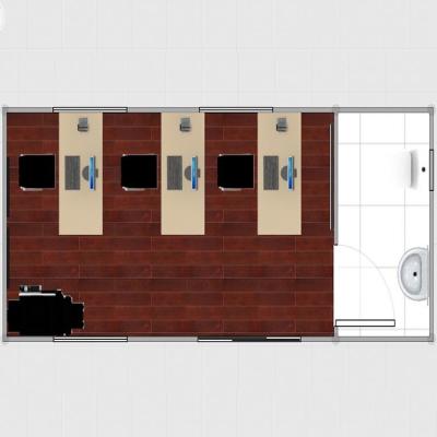 China 40ft Modern Prefab Shipping Modern 3 Bedroom Container Homes House for sale