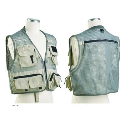 China khaki color fishing vest VF-1501 for sale